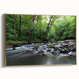 Framed canvas of a vintage-style Durham, North Carolina landscape in gold and black, ideal for bedroom wall art.