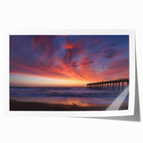 Rolled print of Outer Banks, North Carolina scenery featuring soft pastel shades, ideal for art wall dining room.