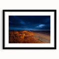 Extra large framed abstract art print of vibrant, textured North Dakota scenery on canvas, ideal for living room decor.