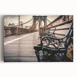 Black and white stretched canvas of Long Island scenery, ideal for kitchen wall art.