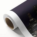 Art deco poster of the Statue of Liberty in muted sea green and beige tones on rolled canvas, suitable for nursery wall art.