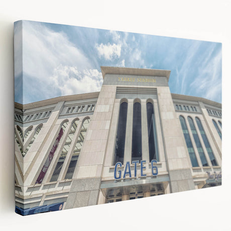 Large canvas print of the New York City skyline in muted gray tones, ideal for kitchen wall art.