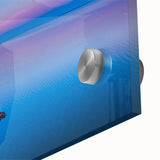 Large abstract wall art featuring Oklahoma scenery in muted earth tones on acrylic glass, ideal for dining room decor.