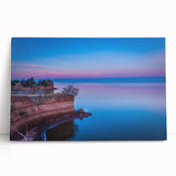 Black and white stretched canvas of Oklahoma scenery, ideal for kitchen wall art or bedroom decor.