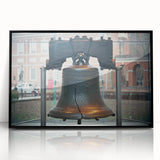 Large abstract wall art depicting Philadelphia scenery in muted black and gray tones on a framed acrylic.