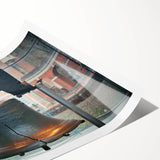 Extra large wall art featuring line art flowers in monochrome, printed on rolled canvas, ideal for large living room decor.