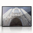 Large abstract wall art depicting Pittsburgh skyline in muted gray and black, framed in acrylic.