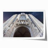 Pittsburgh skyline in muted gray and blue tones on extra large rolled canvas, suitable for art wall dining room.