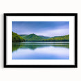 Extra large abstract art print of Pennsylvania scenery in vibrant, colorful textures on a black framed canvas.