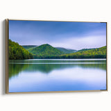 Framed canvas featuring a vintage-style Pennsylvania landscape in muted gold and black tones, ideal for bedroom wall art.