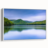 Vintage poster art of Pennsylvania scenery on a framed canvas, featuring colorful art in extra large size.