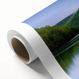 Art deco poster featuring Pennsylvania scenery on rolled canvas with soft pastel colors, ideal for nursery wall art.