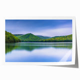 Rolled print of Pennsylvania scenery with lush greenery and floral elements, ideal for art wall dining room.
