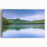 Black and white photo of Pennsylvania scenery on large stretched canvas, suitable for kitchen wall art.