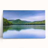 Black and white photograph of Pennsylvania scenery on large stretched canvas, ideal for kitchen wall art or bedroom.