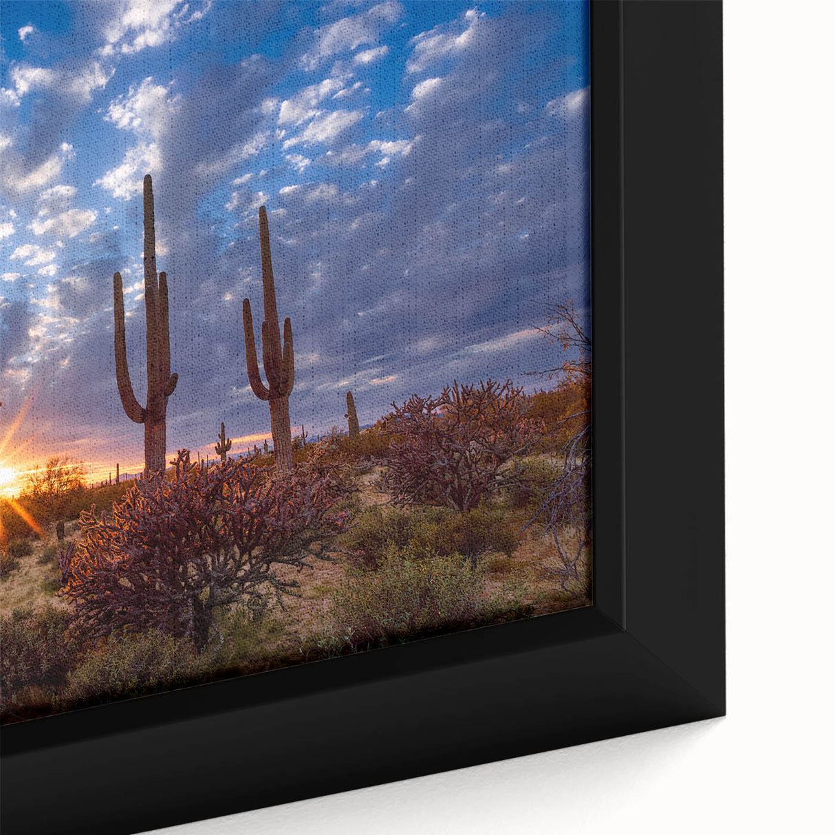 Extra large framed canvas featuring a textured depiction of Phoenix Valley in black with colorful accents.