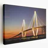 Large canvas print of Charleston, South Carolina scenery in muted earth tones, suitable for kitchen wall art.