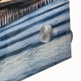 Large abstract wall art depicting South Carolina scenery in mid-century modernist style, ideal for dining room art.