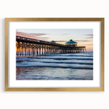 Extra large abstract art print of South Carolina scenery in muted earth tones, framed in gold, ideal for living room decor.