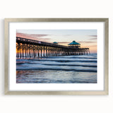 Textured abstract art print of a South Carolina landscape in muted earth tones on a framed canvas.