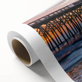 Art deco poster of South Carolina scenery in pastel shades on rolled canvas, ideal for nursery wall art.