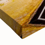 Large art of the South Dakota Badlands in black and white tones on stretched canvas, suitable for bedroom wall decor.