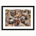 Extra large abstract art print of a textured, colorful South Dakota scenery on a black framed canvas.