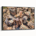 Black and white wall art depicting South Dakota landscape on framed canvas, suitable for bedroom decor.