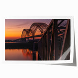 Rolled print of Memphis, Tennessee skyline with pastel shades, ideal for art wall dining room.