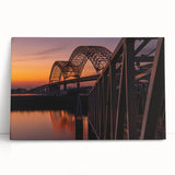 Black and white stretched canvas of Memphis skyline, ideal for kitchen wall art or bedroom ambiance.