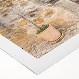 Art deco poster of San Antonio skyline in muted gold and black tones on rolled canvas, suitable for dining room decor.