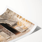 Extra large wall art featuring line art flowers in muted earth tones on a rolled canvas, ideal for large living room decor.