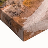 Large art of Bryce Canyon in black and white on stretched canvas, ideal for bedroom wall decor.