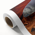 Art Deco poster of Utah's Canyonlands in pastel shades on rolled canvas, ideal for nursery wall art.