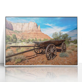 Modern art wall decor featuring Capitol Reef, Utah scenery in acrylic white frame, suitable for nursery wall art.