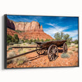Black and white landscape art of Capitol Reef, Utah on framed canvas, suitable for bedroom decor.