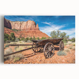 Black and white large art print of Capitol Reef on stretched canvas, ideal for kitchen wall art.