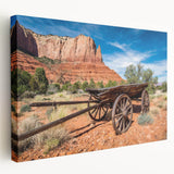 Large stretched canvas of Capitol Reef, Utah scenery in natural earth tones, suitable for kitchen wall art.