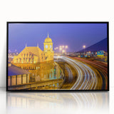 Large abstract wall art featuring a Virginia scenery in muted earth tones on a framed acrylic.