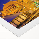 Art deco poster of Virginia scenery in soft pastel colors on rolled canvas, suitable for dining room wall art.