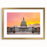 Extra large framed wall art of Washington D.C.