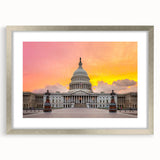 Textured art print of the Washington D.C.