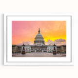 Abstract art print of Washington D.C.