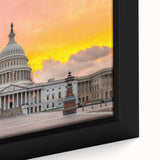 Black wall art of Washington D.C.