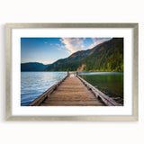 Textured abstract art print depicting the Olympic landscape in muted earth tones on a framed silver mat.