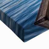 Black and white landscape art painting of Olympic National Park on stretched canvas, suitable for bedroom wall decor.