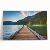 Black and white photo of Olympic National Park on stretched canvas, suited for kitchen or bedroom wall art.