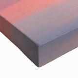 Black and white landscape art painting of the Grand Tetons on stretched canvas, suitable for bedroom wall art.