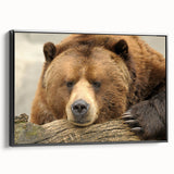 Black and white wall art of Yellowstone landscape on framed canvas, ideal for bedroom decor.