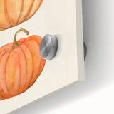 Large abstract wall art featuring autumnal hues on acrylic glass, ideal for dining room art in a mid-century modernist style.